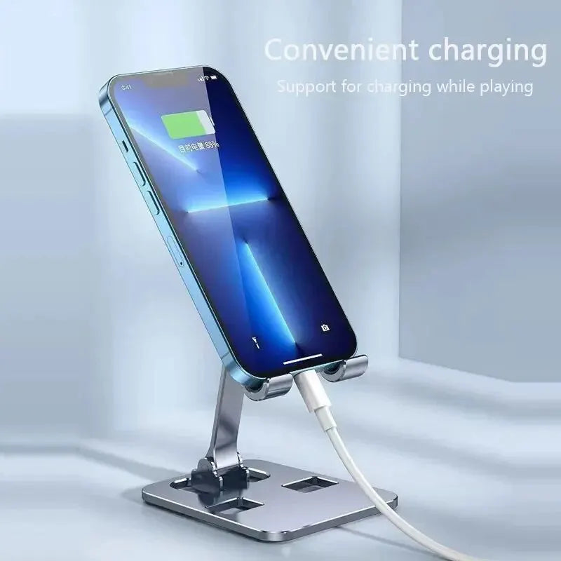 Soporte portátil de aleación de aluminio universal para soporte de teléfono móvil plegable flexible para iPad