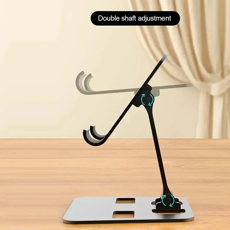 Soporte portátil de aleación de aluminio universal para soporte de teléfono móvil plegable flexible para iPad