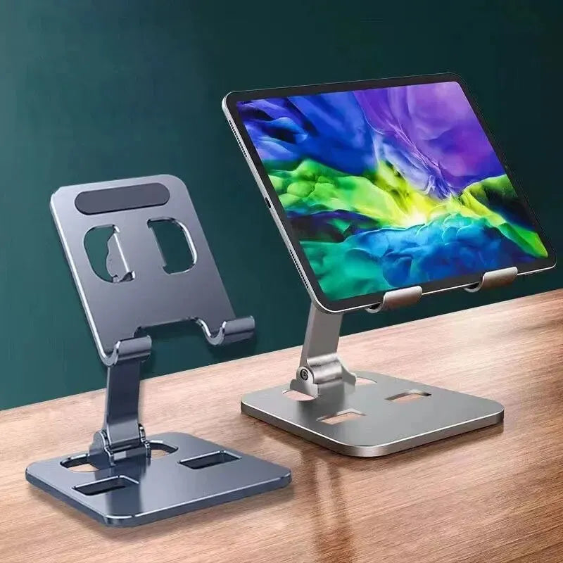 Soporte portátil de aleación de aluminio universal para soporte de teléfono móvil plegable flexible para iPad