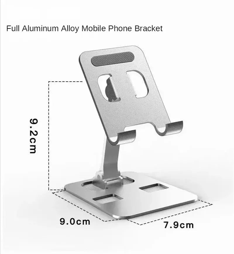 Soporte portátil de aleación de aluminio universal para soporte de teléfono móvil plegable flexible para iPad