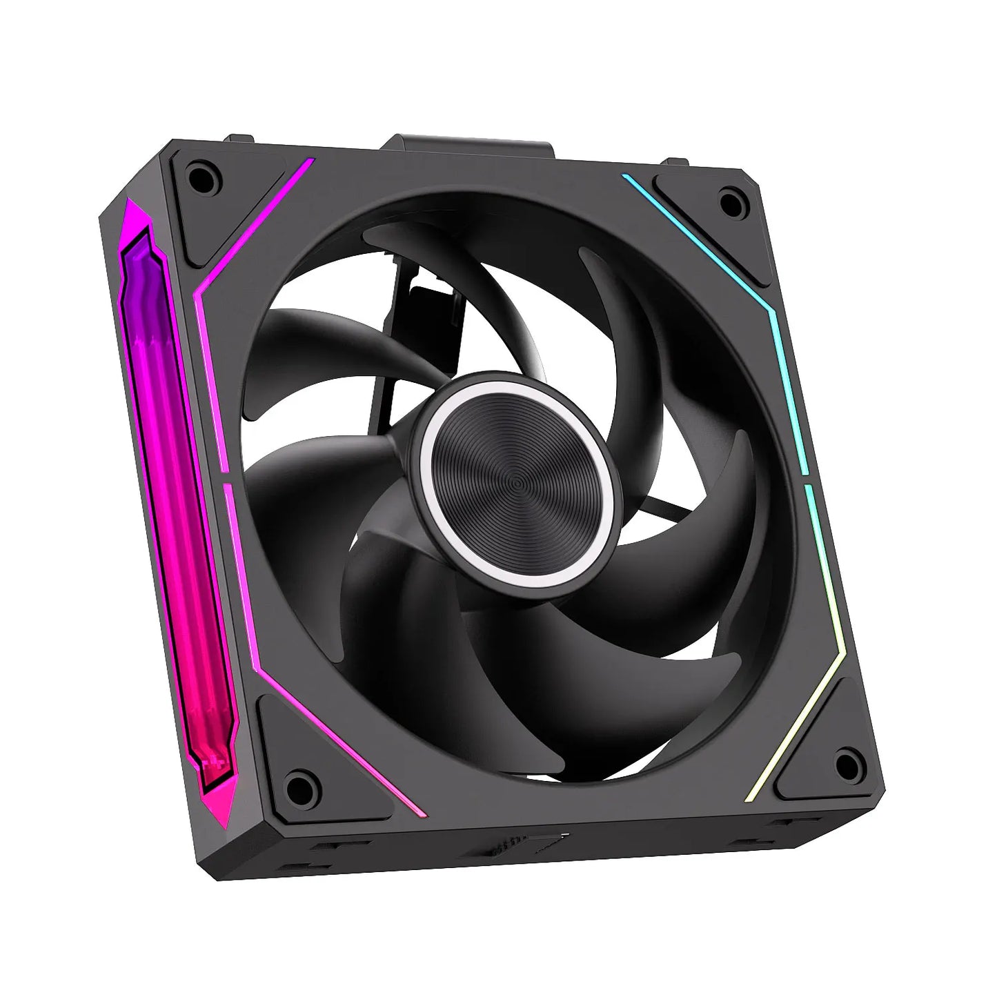 LDPCSJ OEM PRISM 5 PRO Computer Chassis Fan 12cm ARGB 4 Pin PWM Quiet Cooling Fan 12V Large Air Volume 45.2CFM/800-1600RPM