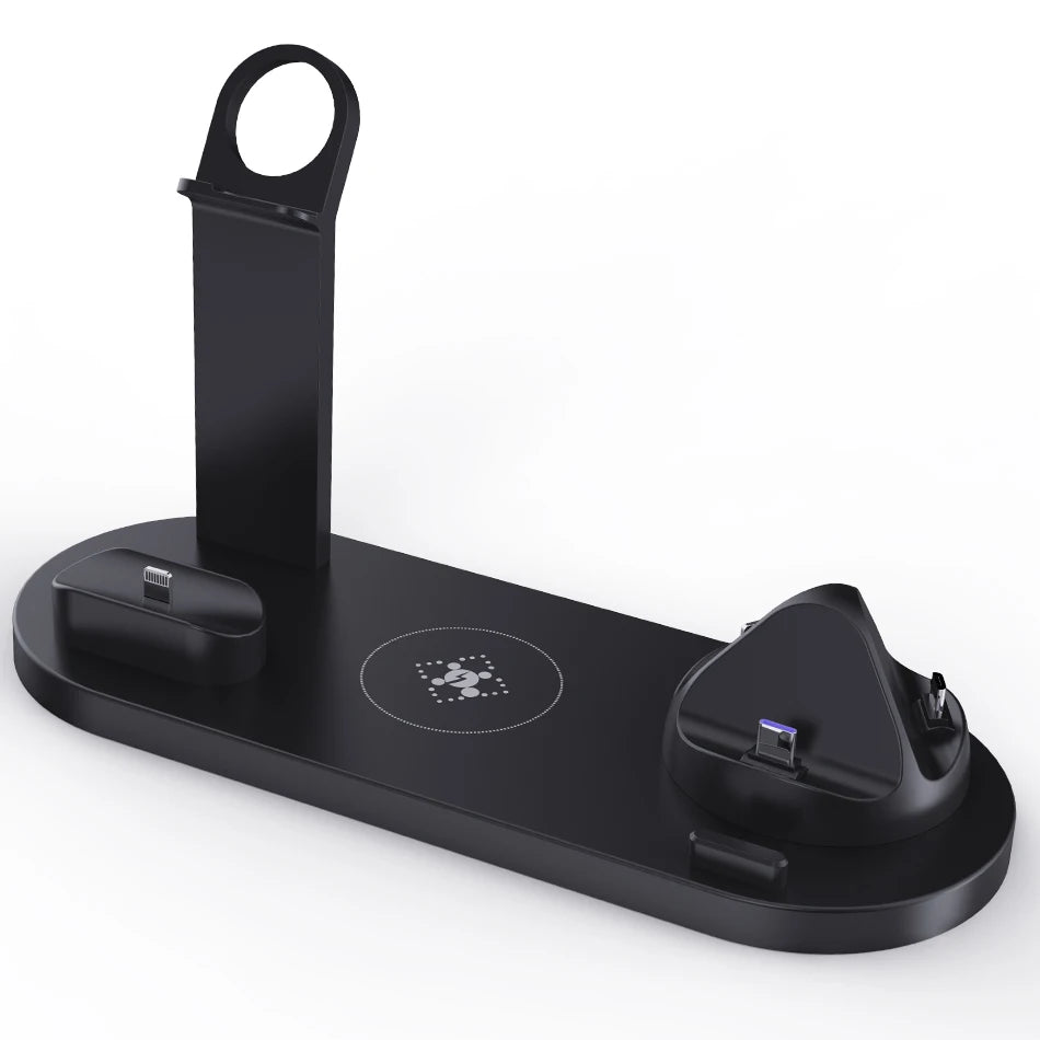5 in 1 Wireless Charger Stand Dock for Apple Watch 8 7 6 5 4 3 iPhone 13 12 11 Xs 8 Airpods Pro Wireless Fast Charging Station