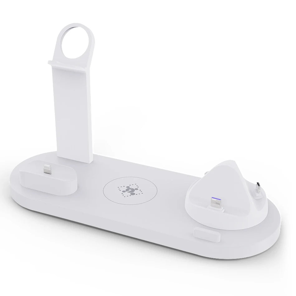 5 in 1 Wireless Charger Stand Dock for Apple Watch 8 7 6 5 4 3 iPhone 13 12 11 Xs 8 Airpods Pro Wireless Fast Charging Station