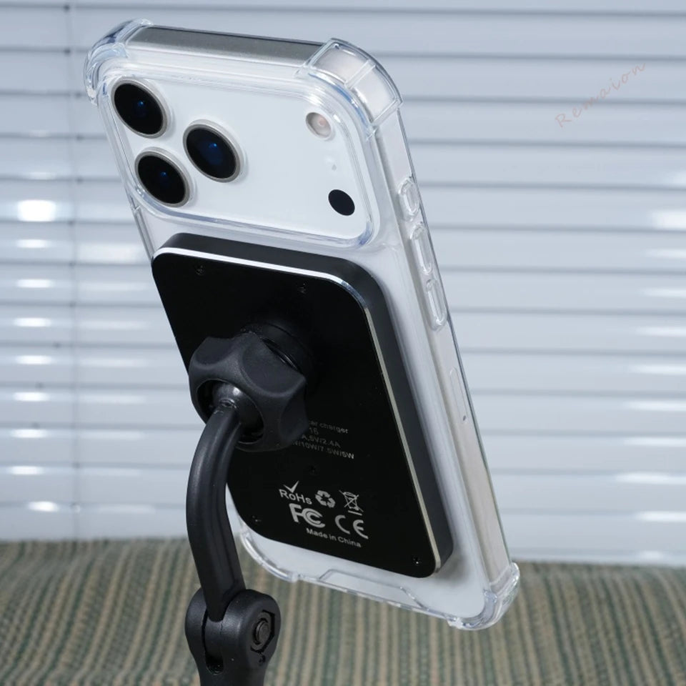 Transparent Magnetic Phone Case for iPhone 11 12 13 16 17 Pro Max Air 14 15 16 Plus 16E Magsafe Silicone Wireless Charging Cover