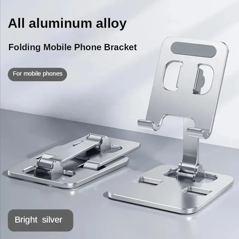 Soporte portátil de aleación de aluminio universal para soporte de teléfono móvil plegable flexible para iPad