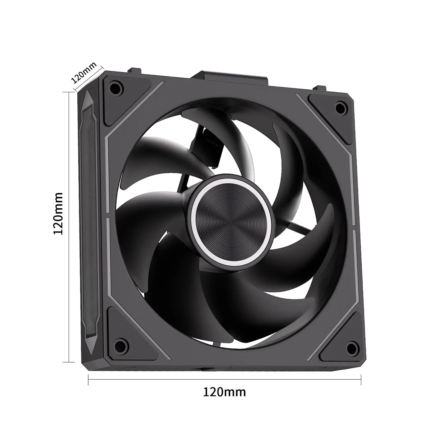 LDPCSJ OEM PRISM 5 PRO Computer Chassis Fan 12cm ARGB 4 Pin PWM Quiet Cooling Fan 12V Large Air Volume 45.2CFM/800-1600RPM