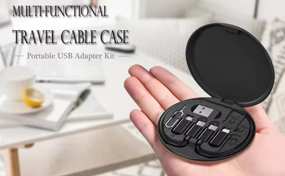 Multi USB Type C to C 60W Charging Adapter Cable Kit USB C to Lighting Conversion Set USB A & Type C to Micro/Lighting/Type C